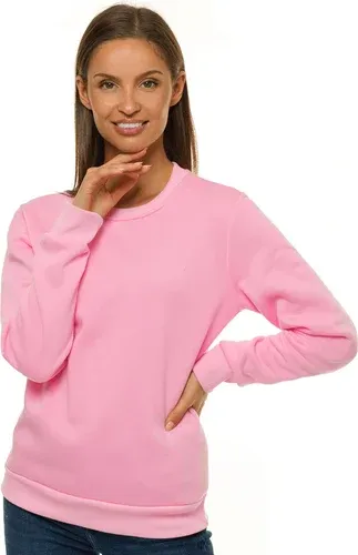 Sudadera de mujer rosa claro OZONEE JS/W01Z (5352313)