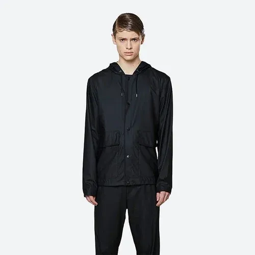 Chaqueta Rains Short Hooded Coat 1826 BLACK (5383717)