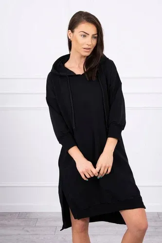 Glara Solid colour sweatshirt dress with pockets (5463039)
