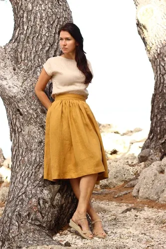 Linen skirt Lotika Premium collection (6103225)