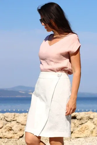 Linen wrap skirt Lotika Premium collection (6103240)