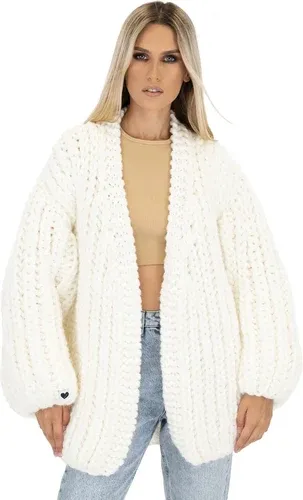 Mums Handmade Long Balloon Cardigan - White (6009283)