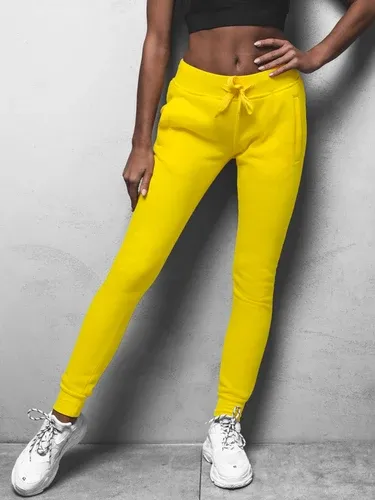 Pantalón de chándal para mujer amarillo OZONEE JS/CK01Z (5981845)