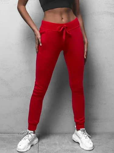 Pantalón de chándal para mujer rojo OZONEE JS/CK01Z (6007669)