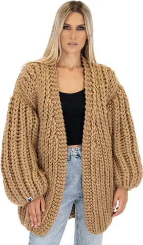 Mums Handmade Long Balloon Cardigan - Camel (6009277)