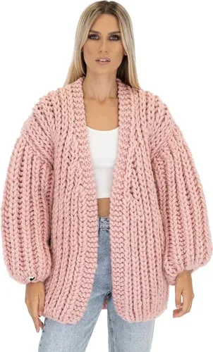 Mums Handmade Long Balloon Cardigan - Pink (6009284)