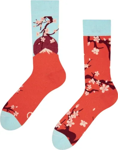 Dedoles Calcetines alegres de algodón reciclado Sakura japonesa (6034020)