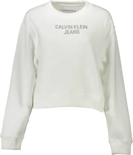 Sudadera De Mujer Calvin Klein Sin Cremallera Blanco (8381786)