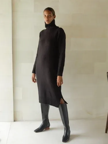 Luciee Iman Sweater Dress In Black (6136808)