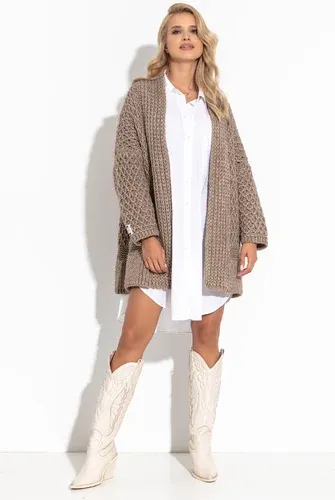 Glara Knitted loose cardigan with wool and alpaca (6584007)