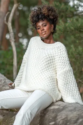 Glara Women's knitted sweater with wool (6816261)