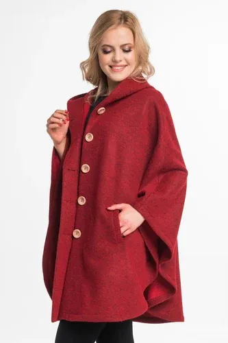 Glara Ladies hooded pelerina 100% wool (6816267)