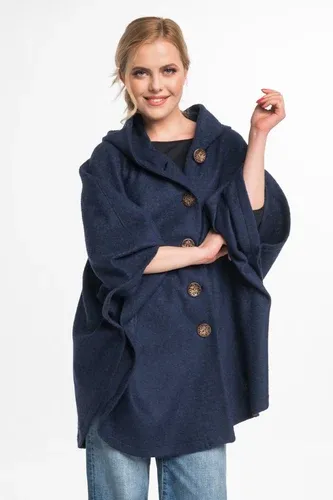 Glara Ladies hooded pelerina 100% wool (6885118)
