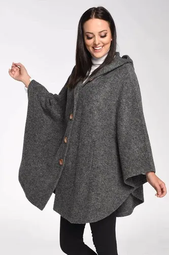 Glara Ladies hooded pelerina 100% wool (6885120)