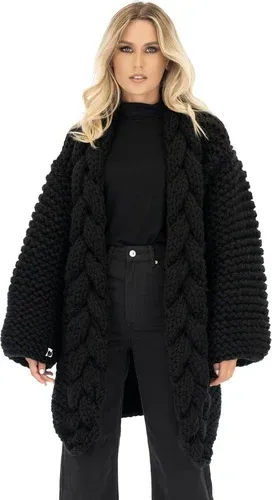Mums Handmade Cable Knitted Coat - Black (3840681)