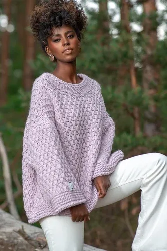 Glara Women's knitted sweater with wool (6816264)