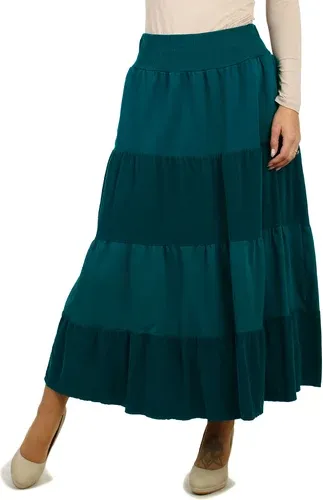 Glara Women's long corduroy skirt (6411250)