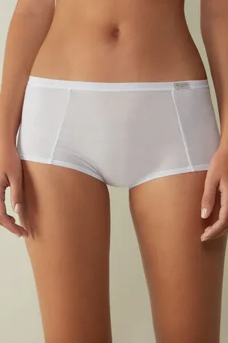 Intimissimi Culotte Tipo Shorts de Algodón Mujer Blanco Tamaño 3 (3741155)