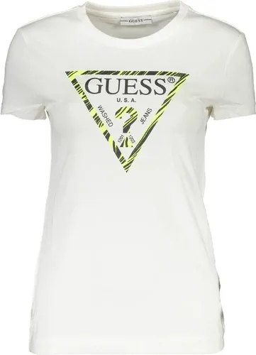 Camiseta Manga Corta Mujer Guess Jeans Blanca (8380320)