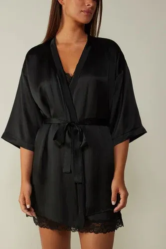 Intimissimi Kimono de Seda Mujer Negro Tamaño M/L (3740783)