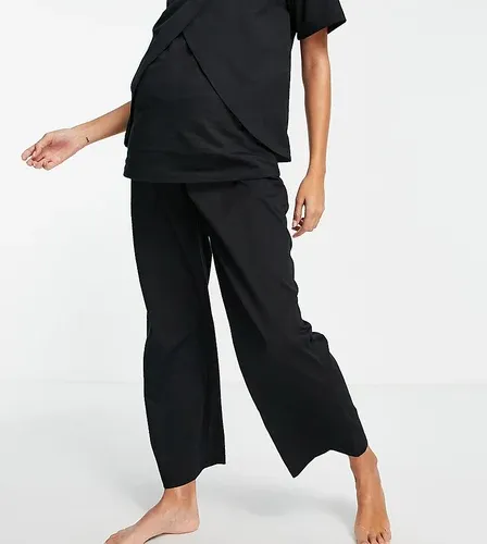 ASOS Maternity Camiseta de pijama azul con función para lactancia de algodón Mix &amp; Match de ASOS DESIGN Maternity - KHAKI-Negro (6910794)