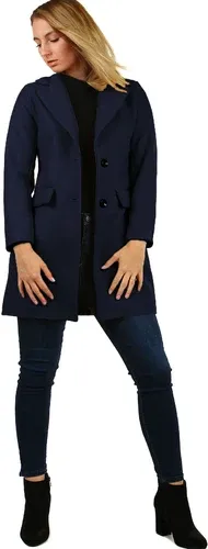 Glara Women's classic monochrome coat (6815886)