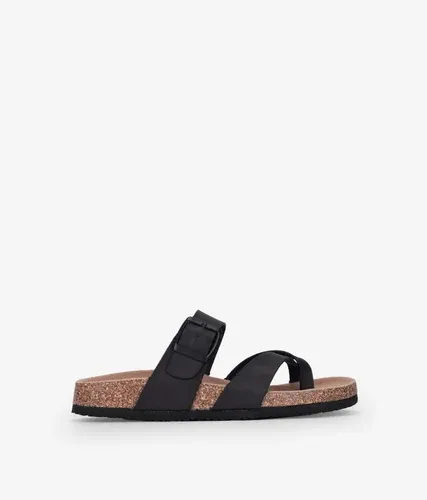 Bosanova Sandalias planas negras para mujer (6579151)