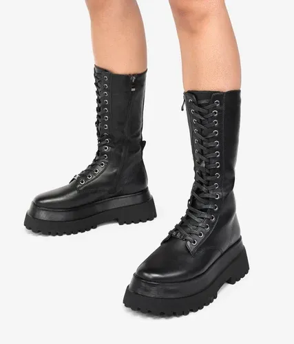 Bosanova Botas militares altas con cordones y plataforma para mujer (6579204)