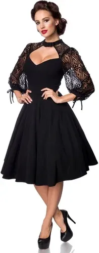 Glara Women's dress with lace (6816342)