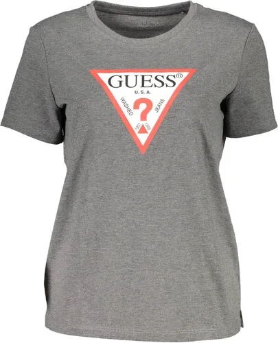 Camiseta Guess Jeans Manga Corta Mujer Gris (8380326)