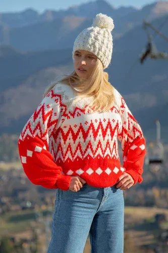 Glara Wool sweater with Norwegian motif (6816364)