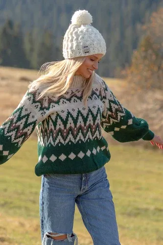 Glara Wool sweater with Norwegian motif (6816363)