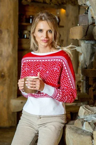 Glara Comfortable Christmas sweater (6816358)