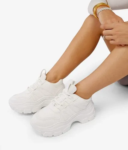 Bosanova Zapatillas blancas con plataforma para mujer (6579191)