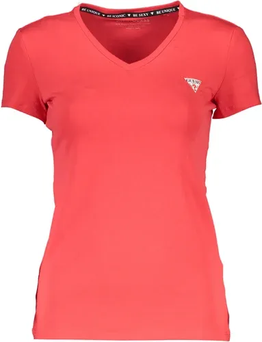 Camiseta Guess Jeans Manga Corta Mujer Roja (8382562)