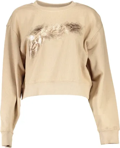 Sudadera Guess Jeans Sin Cremallera Mujer Beige (8382579)
