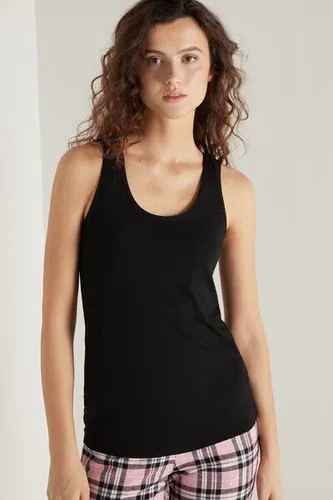 Tezenis Camiseta de Tirantes Larga de Viscosa Reciclada Mujer Negro Tamaño L (6966700)