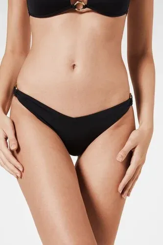 Calzedonia Braguita con Corte en Forma de V Bikini Megan Mujer Negro Tamaño 3 (6829258)