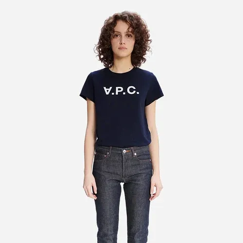 Camiseta de mujer A. P. C. VPC color F COBQX-F26944 Dark NAVY (6927748)