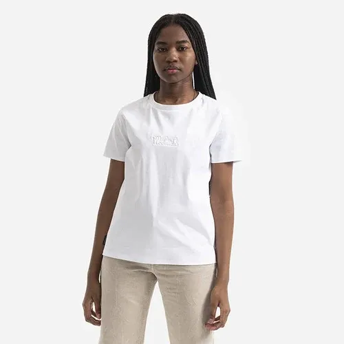 Camiseta de mujer Woolrich logo camiseta CFWWTE0056FRUT2979 8041 (6948496)