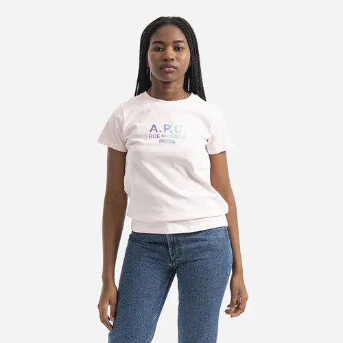 Camiseta mujer A. P. C. Jenny COEAV-f26091 ROSE (6999208)