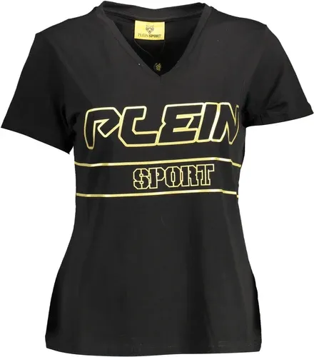 Camiseta Plein Sport Manga Corta Mujer Negra (8383110)