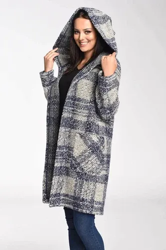 Glara Thin wool coat with hood (8925842)