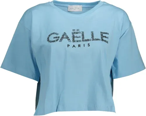 Camiseta Mujer Manga Corta Gaelle Paris Azul Claro (8383194)