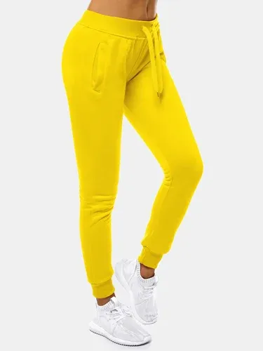 Pantalón de chándal para mujer amarillo OZONEE JS/CK01 (3174165)