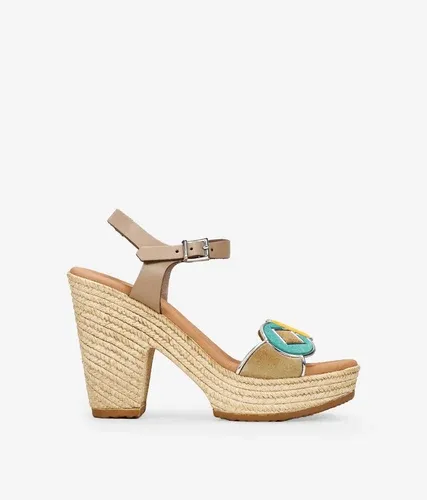 Bosanova Sandalias marrones en piel con tacón para mujer (7168775)