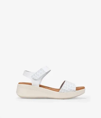 Bosanova Sandalias blancas en piel con cuña para mujer (7168785)