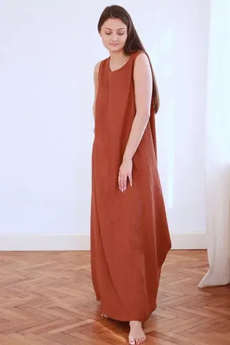 Summer 100% linen dress Lotika (7366265)