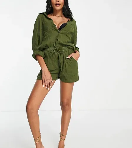 Pantalones cortos de playa caquis exclusivos de Esmée (parte de un conjunto)-Verde (7319721)