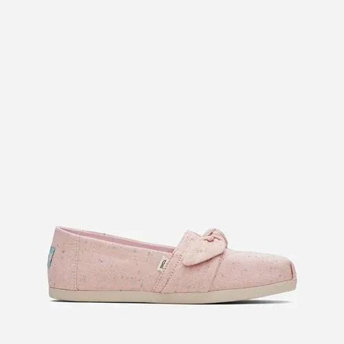 Zapatos Toms Speckled Linen Bow ALPARGATA 10017714 CHALKY PINK (7384720)
